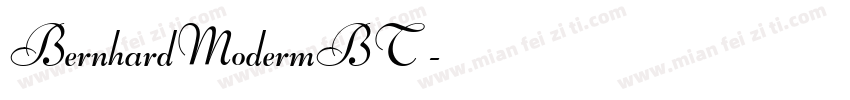 BernhardModermBT 字体转换